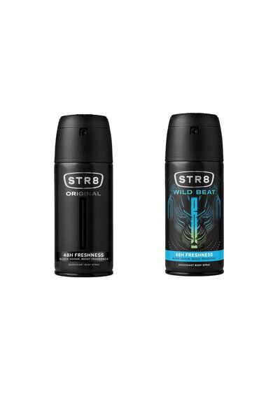 str8 Set de deodorant spray pentru bărbați: Original 150 ml + Wild Beat 150 ml