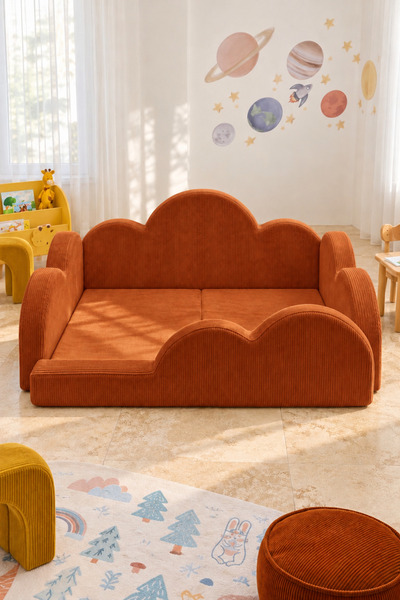 GOOD NİGHT FunBed Junior Bulut Tasarımlı Çocuk Yatağı, Karyola ve Oyun Matı Seti
