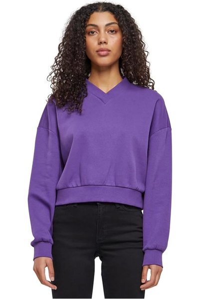 Urban Classics سترة نسائية قصيرة بفتحة رقبة على شكل V