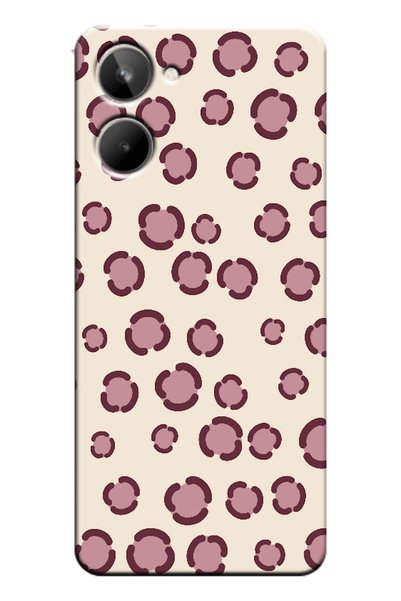 Zebana Realme 10 4g Leopard Dot Burgundy (Burgundy)