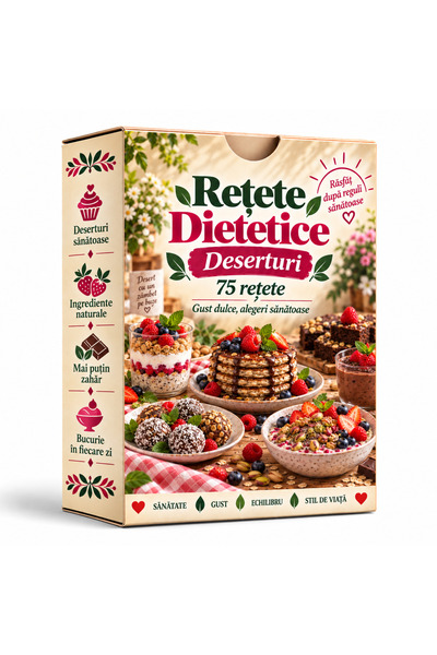 Legendary Gifts Rețete Dietetice – Deserturi, 75 de carduri cu rețete dulci, ...