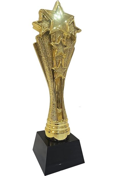 Generic كأس بطولة مطلي بالذهب بطول 28 سم ووزن 1 كجم، جوائز مميزة بأسعار معقول...