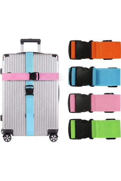 ELECDON Luggage Straps, Heavy Duty Suitcase Belts, Wide Adjustable Packing Tr...