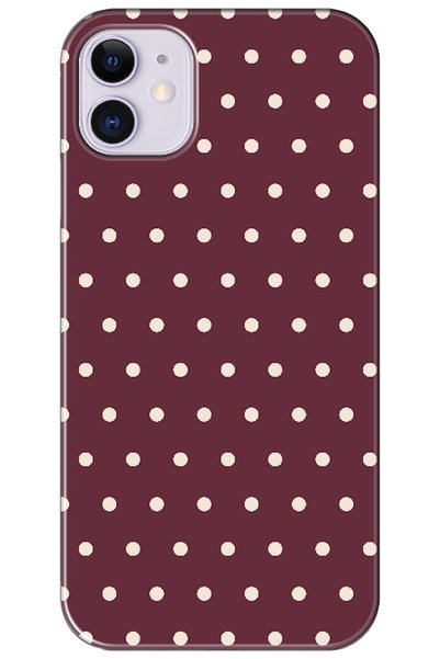 Zebana iPhone 11 Polka Burgundy (Burgundy)
