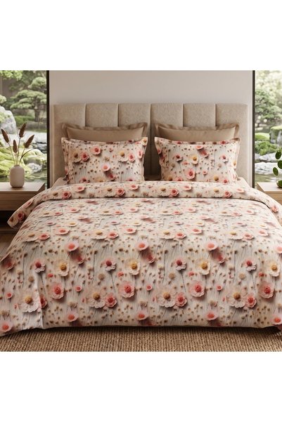 Ralex Lenjerie pat Ranforce King Size, 6 piese, Cotton Pro Bumbac 100%, Amazo...