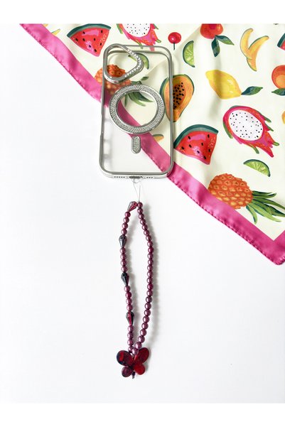 Daisy Accesories Trendy Beaded Phone Charm - Phone Decoration / Wristlet