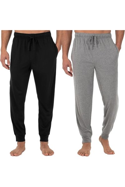 Fruit of the loom بنطلون نوم رجالي من الجيرسيه (عبوة واحدة وعبوة مزدوجة)