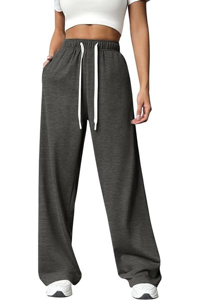 GENERAL PINSPARK Wide Leg Sweat Pants for Womens High Waisted Baggy Sweatpants