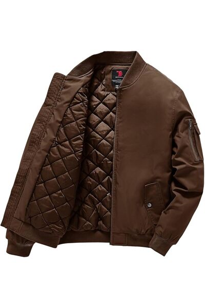 GENERAL Gopune Men's Windproof Bomber Jacket Warm Water Resistant Windbreaker...