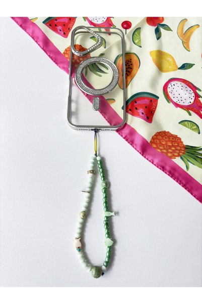 Daisy Accesories Trendy Beaded Phone Charm - Phone Decoration / Wristlet