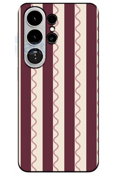 Zebana Samsung Galaxy S26 Ultra Wave Stripe Burgundy (Burgundy)