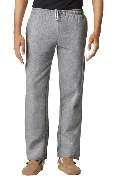 GILDAN Adult Fleece Open Bottom Sweatpants with Pockets, Style G18300