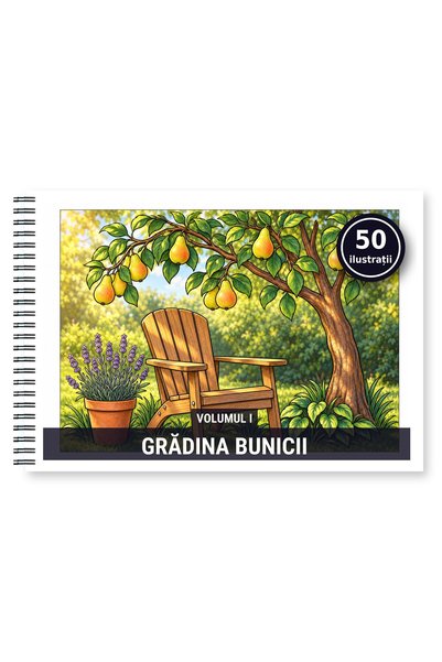 Legendary Gifts Carte de colorat, 50 de ilustrații Gradina bunicii - Volumul ...