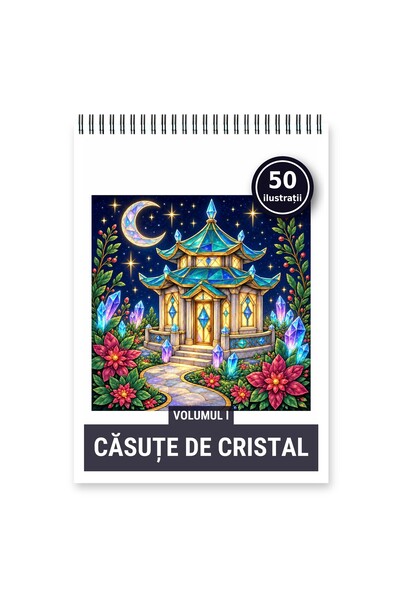Legendary Gifts Carte de colorat, 50 de ilustrații Casute de cristal - Volumu...