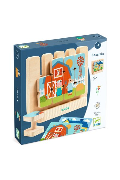 djeco Wooden puzzle CASAMIX
