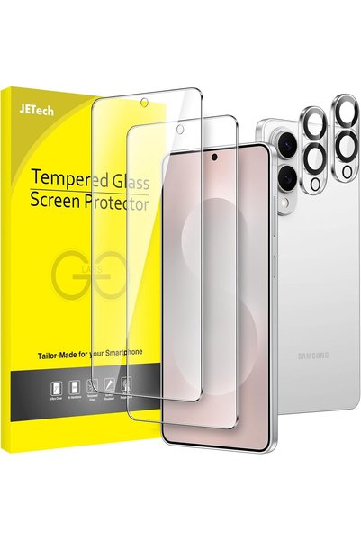 Generic واقي شاشة لهاتف جالاكسي S25 إيدج، عبوة من قطعتين + 2