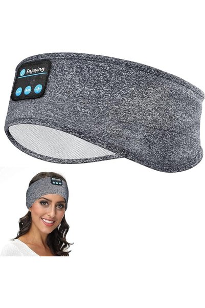 KOWVOWZ سماعات رأس بلوتوث للنوم، عصابات رأس لاسلكية ناعمة للنوم والموسيقى وال...