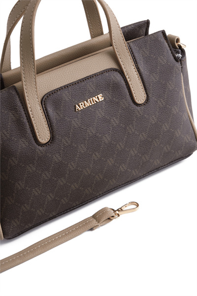 Armine Brown Dotted 436 Women's Hand & Shoulder Bag