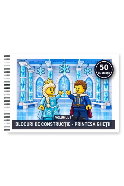 Legendary Gifts Carte de colorat, 50 de ilustrații Blocuri de constructie - P...