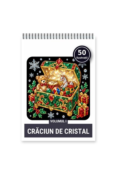 Legendary Gifts Carte de colorat, 50 de ilustrații Craciun de Cristal - Volum...