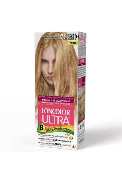 Loncolor Vopsea de păr Ultra 7/2 Blond Auriu Deschis