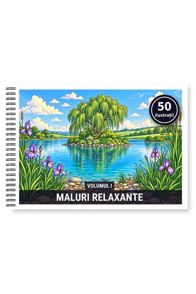 Legendary Gifts Carte de colorat, 50 de ilustrații Maluri Relaxante - Volumul...