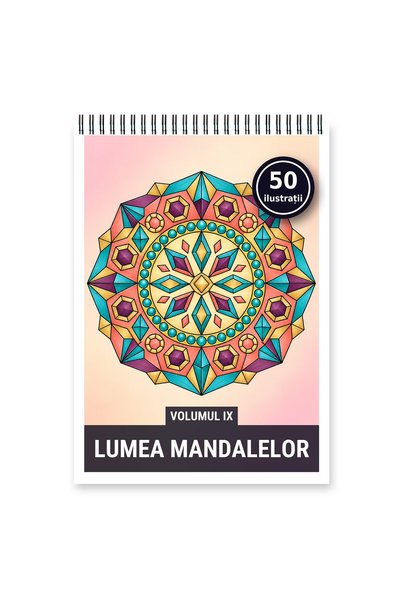 Legendary Gifts Carte de colorat, 50 de ilustrații Lumea mandalelor - Volumul...