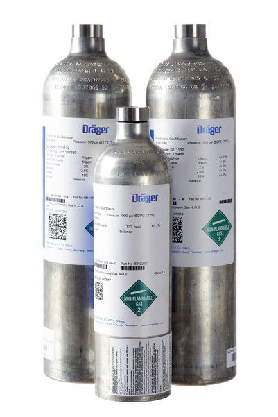 Dräger Gaz de testare 60L, CO, CO2, CH4, O2/N2