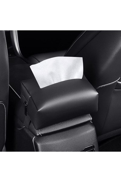 URbazaar Car Tissue Holder Leather –Tissue Box Holder for Car | Leather Tissu...