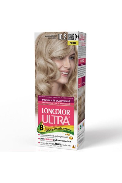 Loncolor Vopsea de păr Ultra 10/2 Blond Argintiu