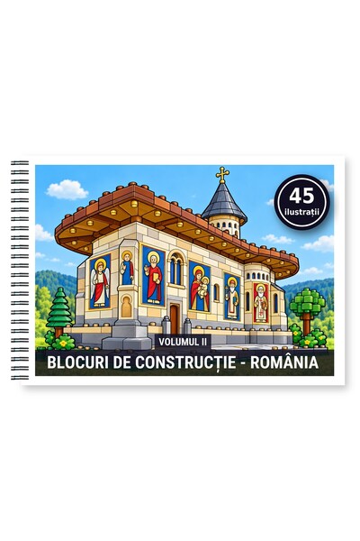 Legendary Gifts Carte de colorat, 45 de ilustrații Blocuri de constructie - R...