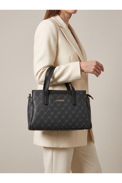 Armine Black Dotted 436 Women's Hand & Shoulder Bag