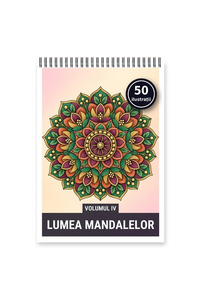 Legendary Gifts Carte de colorat, 50 de ilustrații Lumea mandalelor - Volumul...