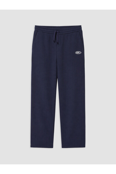LC Waikiki Peak New Season Navy Blue Nyc Printed Men's Sweatpants