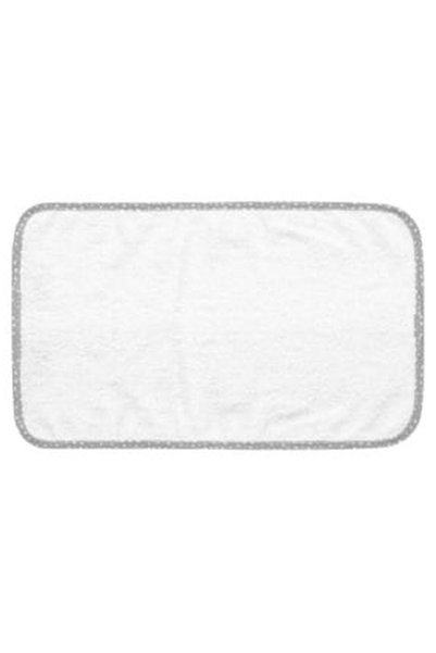 OEM White Cotton Towel with Grey Edge for Face 50x30cm