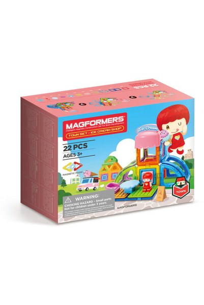 Magformers Σετ κατασκευών, Μάγκφορμερς, Πόλη: ΠΑΓΩΤΟ, 22 τεμάχια