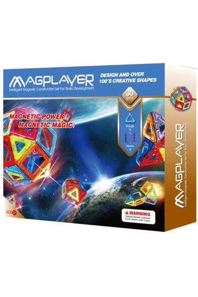 Magplayer Joc de constructie magnetic - 30 piese