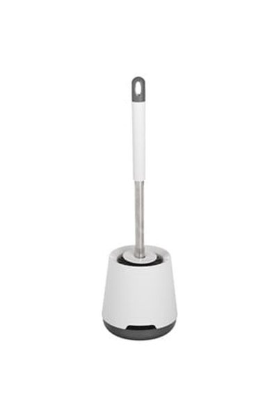 OEM Perie WC Alba Gri cu Peri din Silicon Ø13x40cm