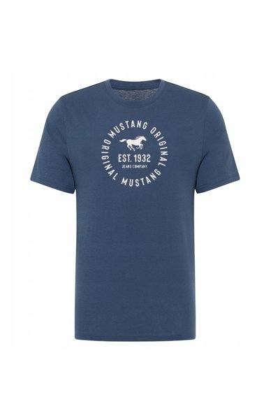 Mustang Tricou pentru bărbați, Style Alex, bumbac premium confortabil, bleumarin