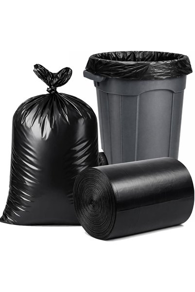 GENERAL 33gal Black Trash Bags 30ct 80x100cm Tear Resistant Scented
