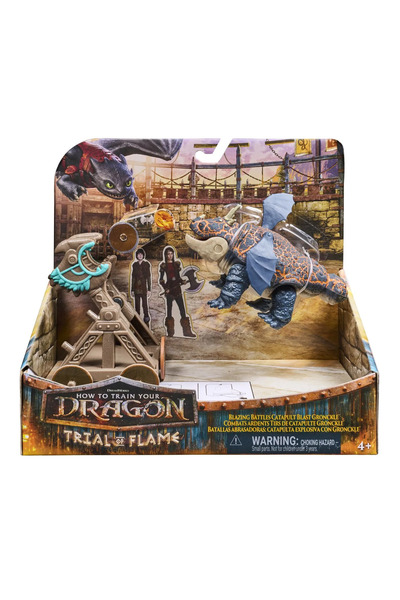 Spinmaster Cum Sa Iti Dresezi Dragonul Incercarea Flacarii Set De Joaca Catap...