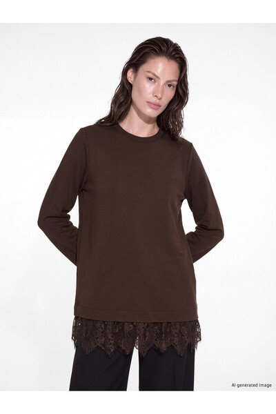 LC Waikiki Nevavm Farkıyla Lcw Everyday Brown Diving Fabric Plain Standard & ...