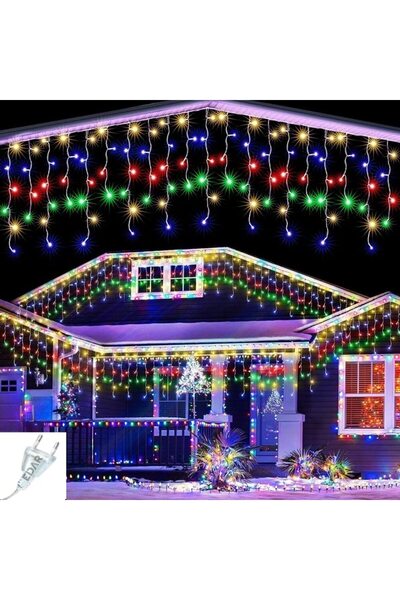 EDAR Instalație luminoasă tip țurțuri de Crăciun EDAR, 5 Metri, 110 LED-uri, ...