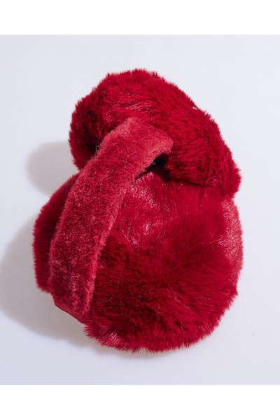 Generic Brand Red Color Headphones Plush Foldable