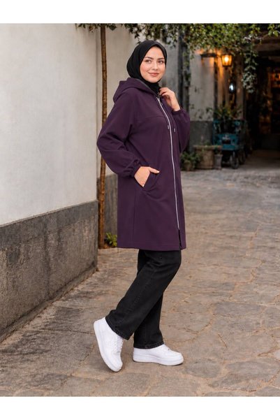 Genel Markalar Kadın Örme Krep Fermuarlı Tunik
