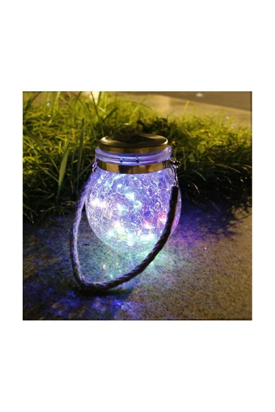 OEM Lampă Solară Decorativă LED, borcan rotund, Exterior, Senzor de Lumină, I...