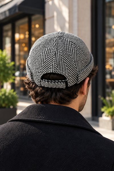 ZERAMİNE Kaşe Docker Bere Şapka Yünlü Unisex