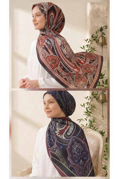 Altınoluk Tekstil Patterned Cotton Soft Shawl Paisley Series 2-Pack