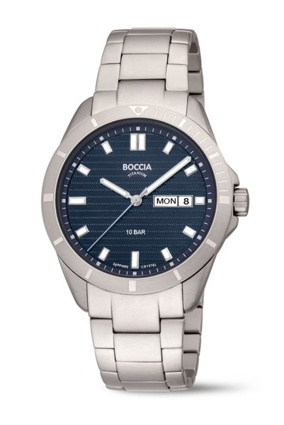 Boccia Ceas bărbătesc sport 3685-02, Cuarț, 40mm, 10ATM