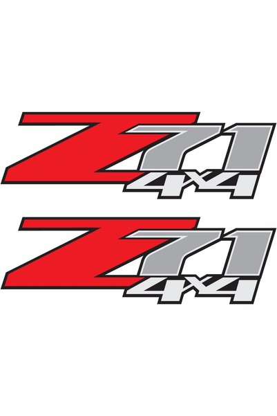 TIRESFX ملصقات Z71 4x4 (مجموعة من 2 ملصق) - F - 1500 2500 HD (أصلية Z71 4x4)